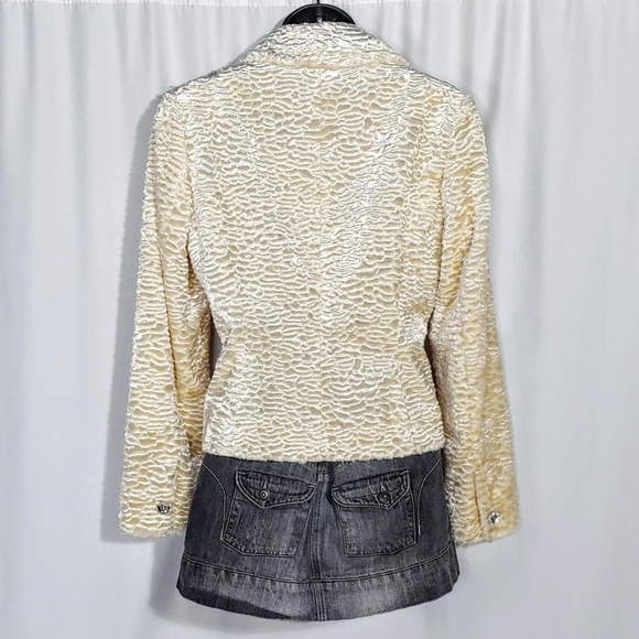 2000s vintage faux fur blazer jacket - Picture 3 of 6